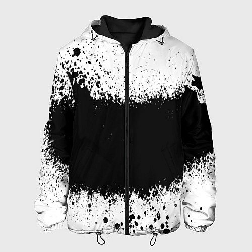 Мужская куртка Просто краски чёрные / 3D-Черный – фото 1