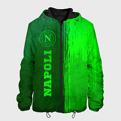 Куртка с капюшоном мужская Napoli - green gradient по-вертикали, цвет: 3D-черный