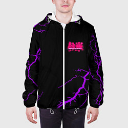 Куртка с капюшоном мужская Tekken storm neon, цвет: 3D-белый — фото 2