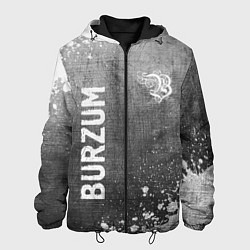 Куртка с капюшоном мужская Burzum - grey gradient вертикально, цвет: 3D-черный