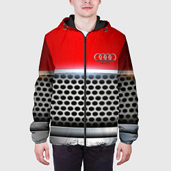 Куртка с капюшоном мужская AUDI metal collection game, цвет: 3D-черный — фото 2