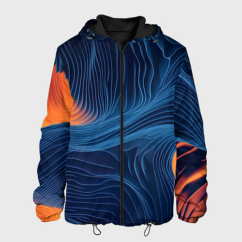 Мужская куртка Абстрактная иллюзия / 3D-Черный – фото 1