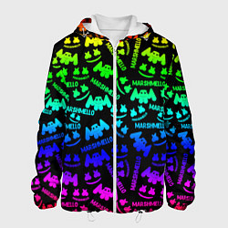 Мужская куртка Marshmello neon steel pattern