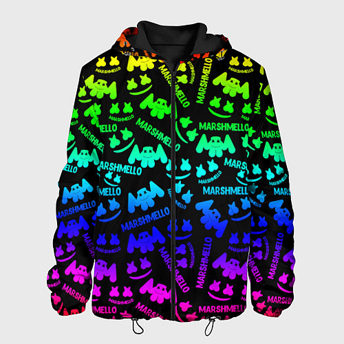 Мужская куртка Marshmello neon steel pattern / 3D-Черный – фото 1