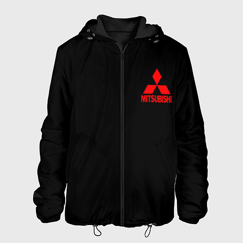Мужская куртка Mitsubishi logo / 3D-Черный – фото 1