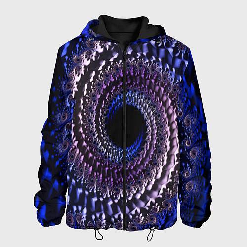 Мужская куртка Оптический стиль узор / 3D-Черный – фото 1