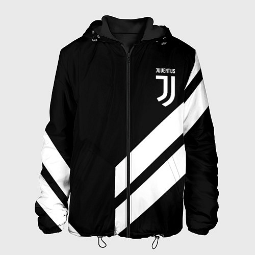Мужская куртка Juventus line white / 3D-Черный – фото 1
