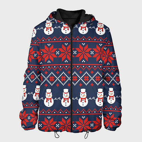 Мужская куртка Christmas Background / 3D-Черный – фото 1