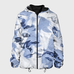 Куртка с капюшоном мужская Альпийский камуфляж, цвет: 3D-черный