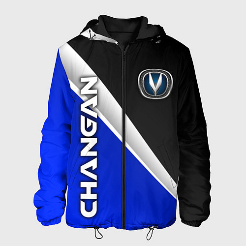 Мужская куртка Чанган - синий и черный / 3D-Черный – фото 1