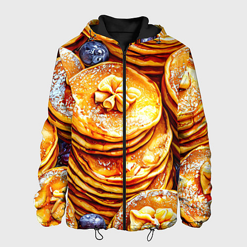 Мужская куртка Блинчики / 3D-Черный – фото 1