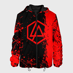 Мужская куртка Linkin park краски всплеск текстура
