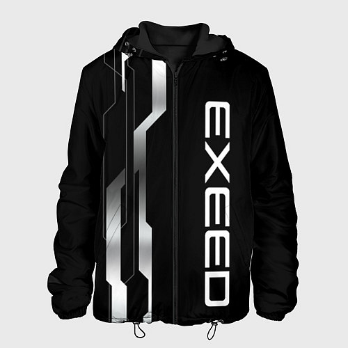 Мужская куртка Exeed - металлические полосы / 3D-Черный – фото 1