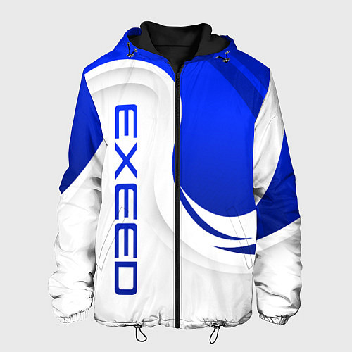 Мужская куртка Exeed - синий и белый / 3D-Черный – фото 1