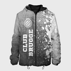 Куртка с капюшоном мужская Club Brugge - grey gradient по-вертикали, цвет: 3D-черный