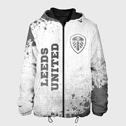 Мужская куртка Leeds United - white gradient вертикально