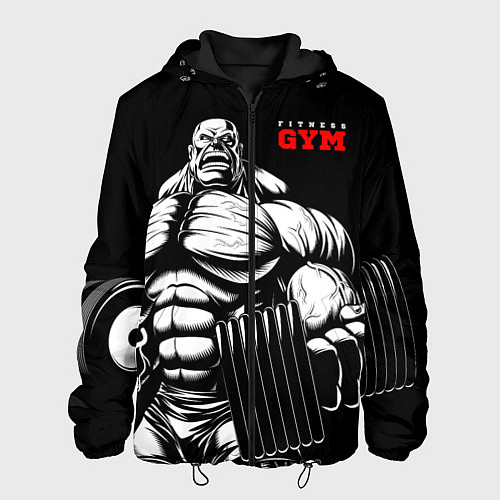 Мужская куртка Fitness GYM - jock / 3D-Черный – фото 1