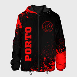 Мужская куртка Porto - red gradient вертикально
