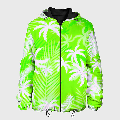 Мужская куртка Кислотные тропики / 3D-Черный – фото 1