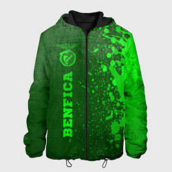 Куртка с капюшоном мужская Benfica - green gradient по-вертикали, цвет: 3D-черный