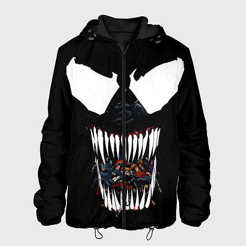 Мужская куртка Веном жрет / 3D-Черный – фото 1