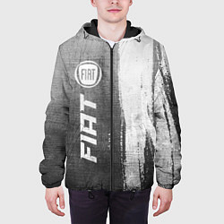 Куртка с капюшоном мужская Fiat - grey gradient по-вертикали, цвет: 3D-черный — фото 2