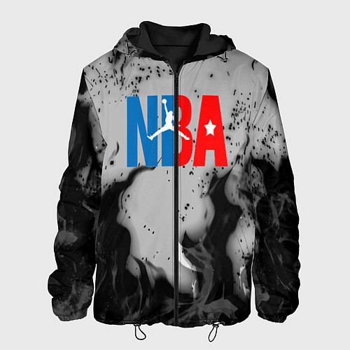 Мужская куртка NASA неоновый огонь / 3D-Черный – фото 1