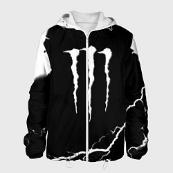 Куртка с капюшоном мужская Monster energy storm energy, цвет: 3D-белый