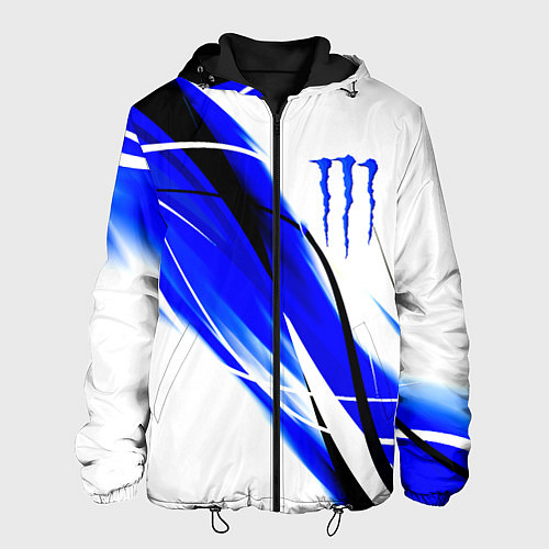 Мужская куртка Monster energy линии абстракции / 3D-Черный – фото 1