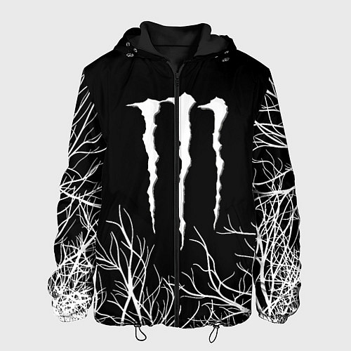Мужская куртка Monster energy лес / 3D-Черный – фото 1