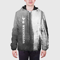 Куртка с капюшоном мужская Tottenham - grey gradient по-вертикали, цвет: 3D-черный — фото 2