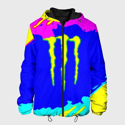Мужская куртка Monster energy краски цветные / 3D-Черный – фото 1