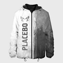 Куртка с капюшоном мужская Placebo - white gradient по-вертикали, цвет: 3D-черный