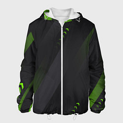 Мужская куртка Color black green