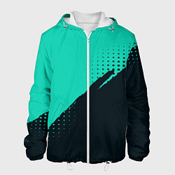 Мужская куртка Color black light blue
