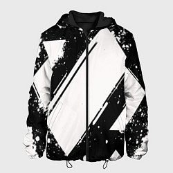 Мужская куртка Color black white