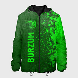 Куртка с капюшоном мужская Burzum - green gradient по-вертикали, цвет: 3D-черный