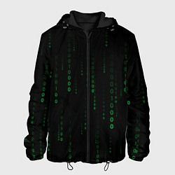 Куртка с капюшоном мужская Color black green, цвет: 3D-черный