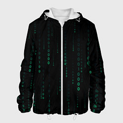 Мужская куртка Color black turquoise