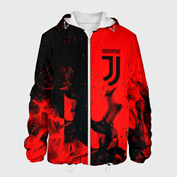 Куртка с капюшоном мужская Juventus огненнный, цвет: 3D-белый