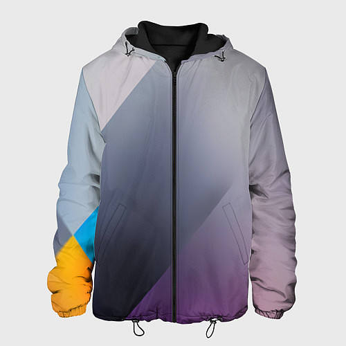 Мужская куртка Color grey with stripes / 3D-Черный – фото 1
