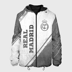 Мужская куртка Real Madrid - white gradient вертикально