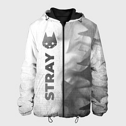 Куртка с капюшоном мужская Stray - white gradient по-вертикали, цвет: 3D-черный