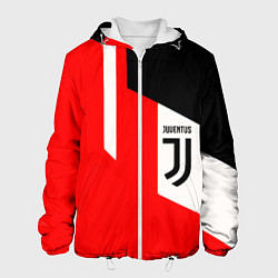 Куртка с капюшоном мужская Juventus sport geometry, цвет: 3D-белый