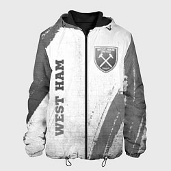 Мужская куртка West Ham - white gradient вертикально