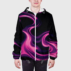 Куртка с капюшоном мужская Color pink smoke, цвет: 3D-белый — фото 2