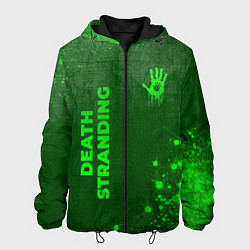 Мужская куртка Death Stranding - green gradient вертикально