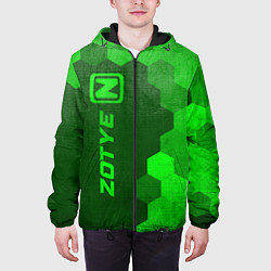 Куртка с капюшоном мужская Zotye - green gradient по-вертикали, цвет: 3D-черный — фото 2