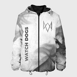 Куртка с капюшоном мужская Watch Dogs - white gradient вертикально, цвет: 3D-черный