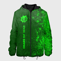 Куртка с капюшоном мужская Gears of War - green gradient по-вертикали, цвет: 3D-черный